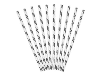 Papirne  slamke srebrene  19,5cm  1/10