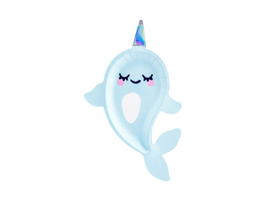 Papirni tanjirići Narwhal  18,5x29 cm 1/6