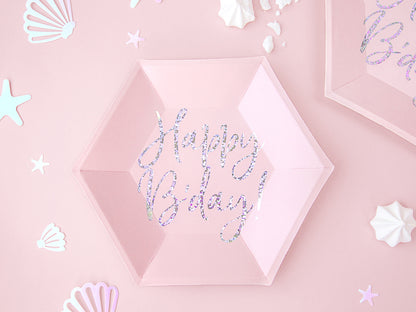 Papirni tanjirici  Happy Birthday Girl  20 cm  1/6