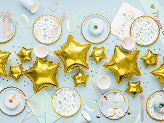 Folijski balon gold star 12 cm (zrak) 1/1