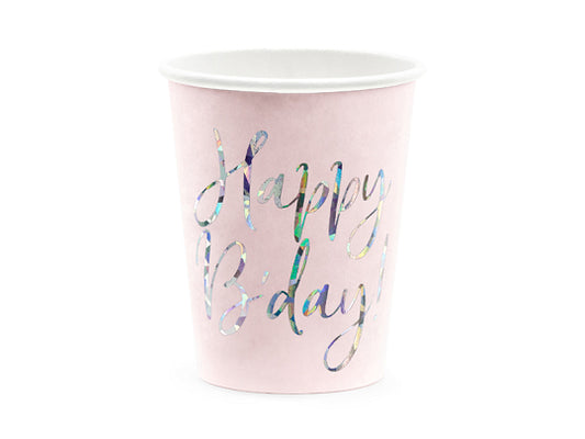 Papirne  čaše  Happy Birthday Girl  220 ml  1/6