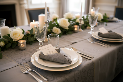 Luxurious table setting with Dunisoft napkins